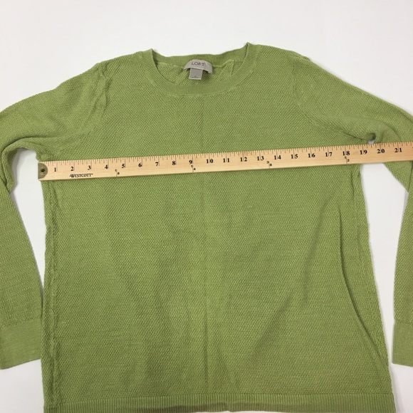 LOFT Open Back Long Sleeve Knit Sweater Medium - Picture 4 of 8